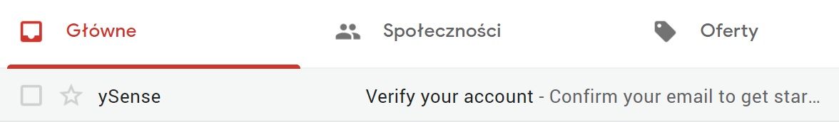 ankiety online ySense weryfikacja konta