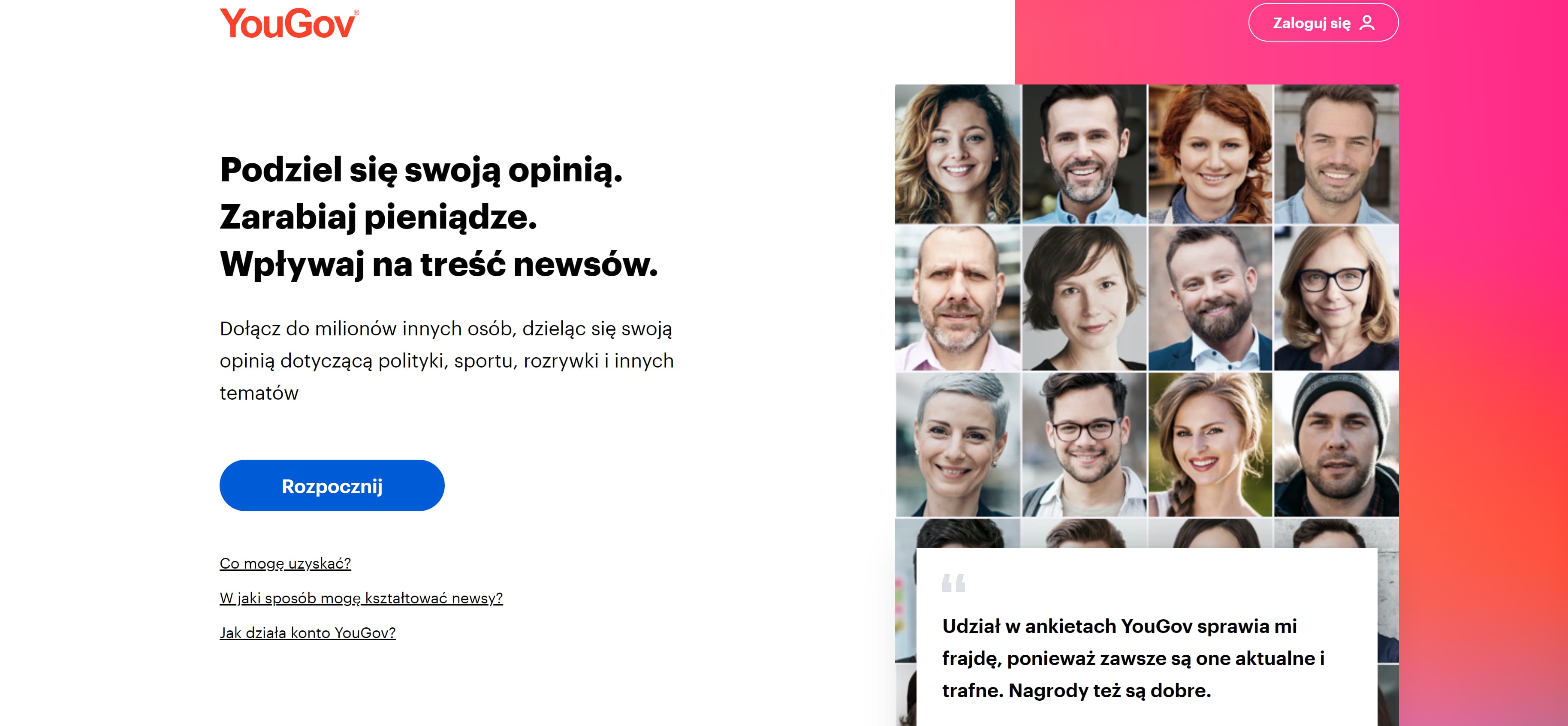 ankiety do wypełnienia strona główna yougov