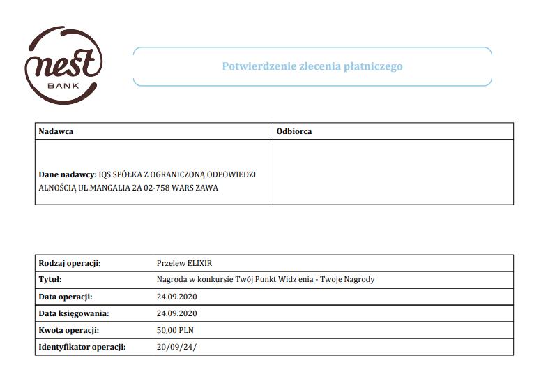 wypłata opinie.pl 50zł z 24 września