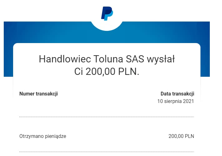 nowa wypłata toluna 200 złotych