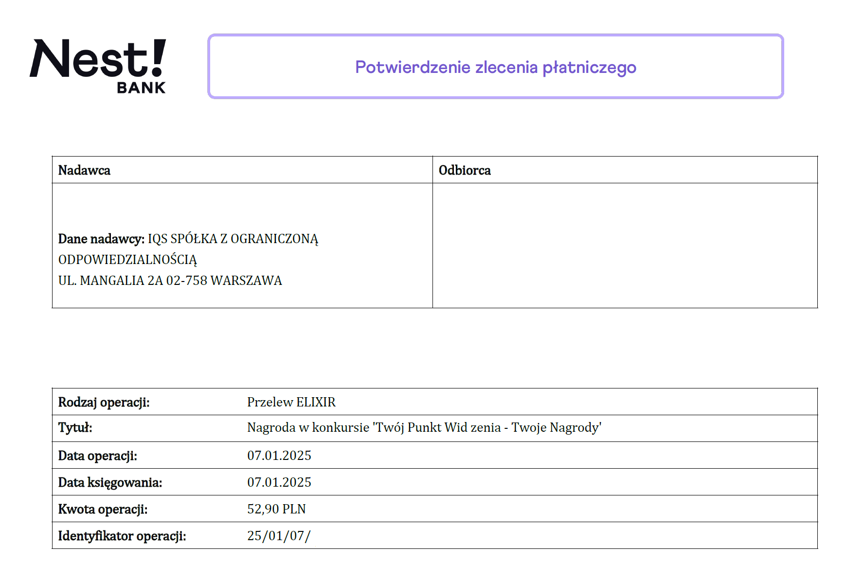 wypłata z ankiet Opinie.pl 52.90zł